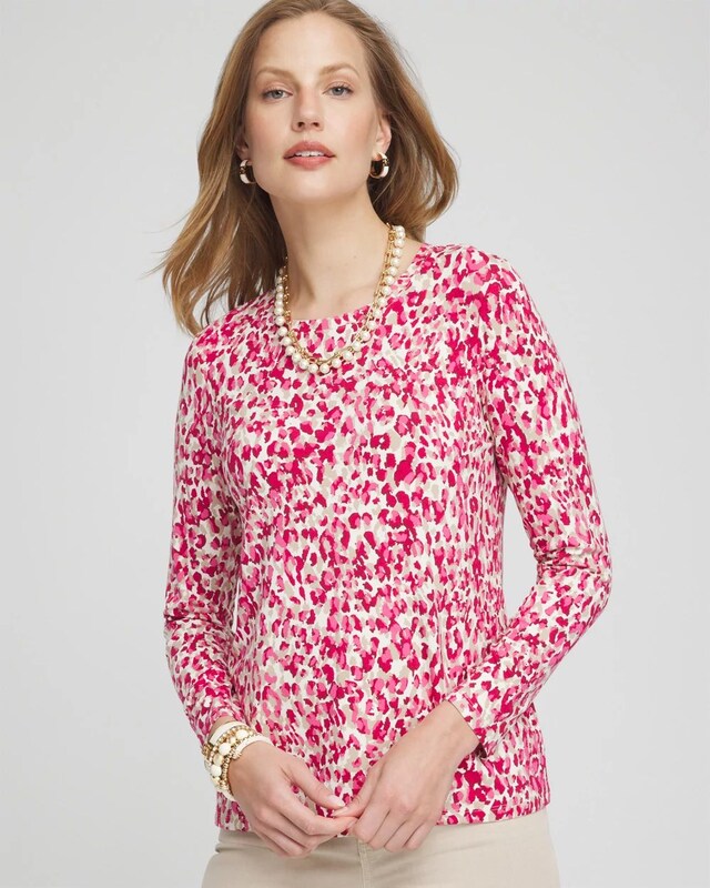 Touch of Cool Leopard Long Sleeve Tee